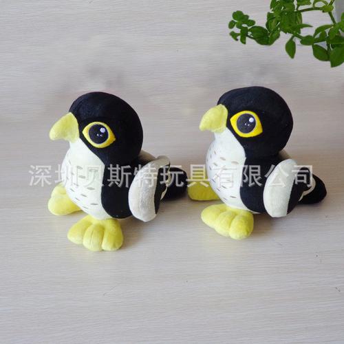 深圳工厂来图生产定做飞鸟老鹰毛绒玩具 卡通毛绒雄鹰公仔 tercel